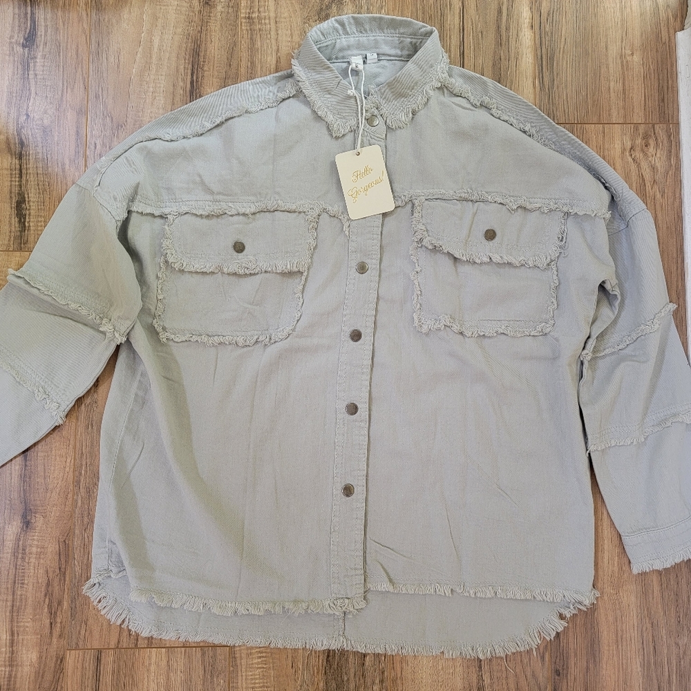 Elan Devan rock and roll jacket, grey, size S - Picture 2 of 8